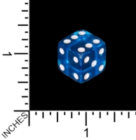 Dice : MINT80 UNKNOWN D6 BLUE